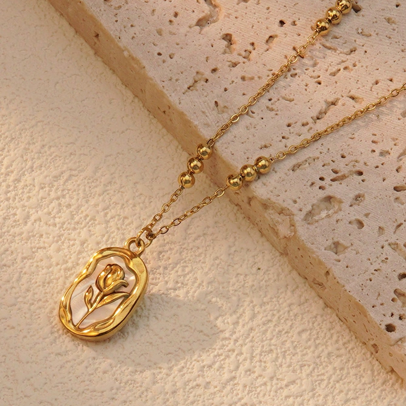 Collar rosa pastel